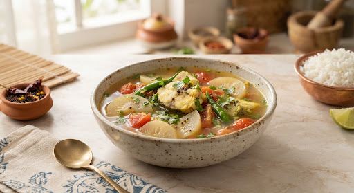 Assamese masor tenga sour fish curry