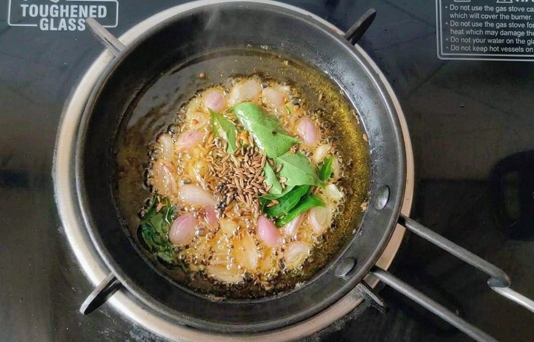 Add tempering to sambar