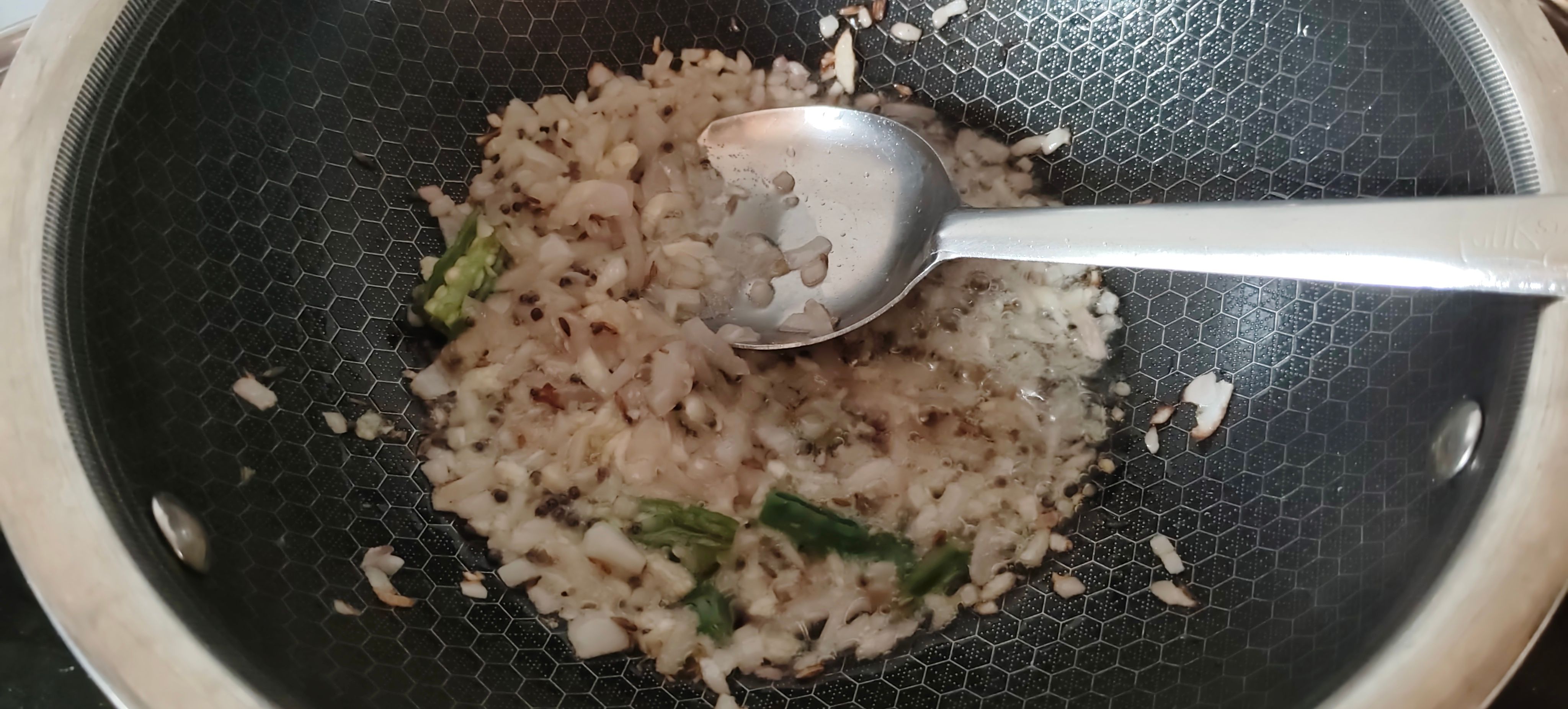Saute onions and garlic